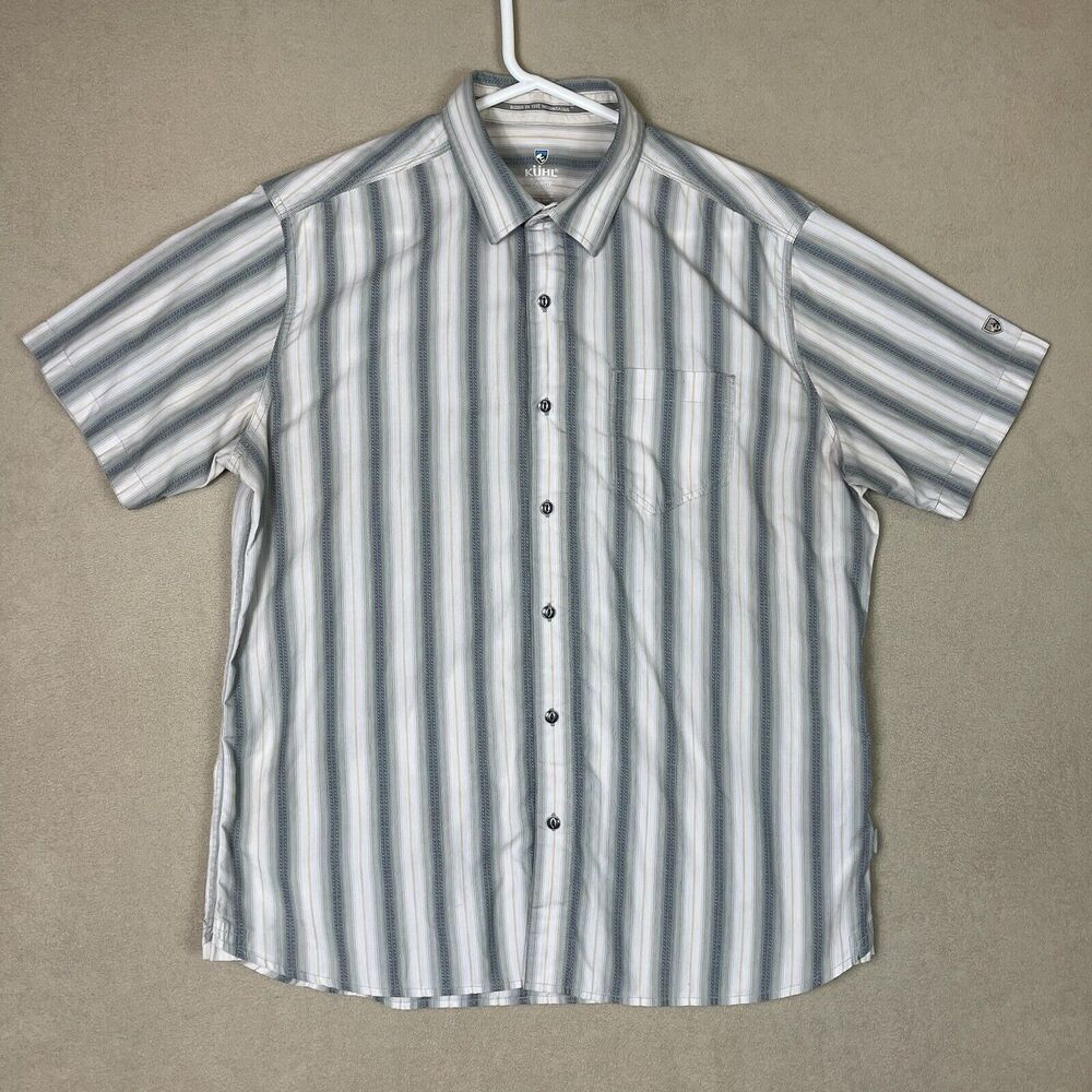 Kuhl Shirt Mens Large Multicolor Outdoor Hiking‎ Fishing Workwear Adult